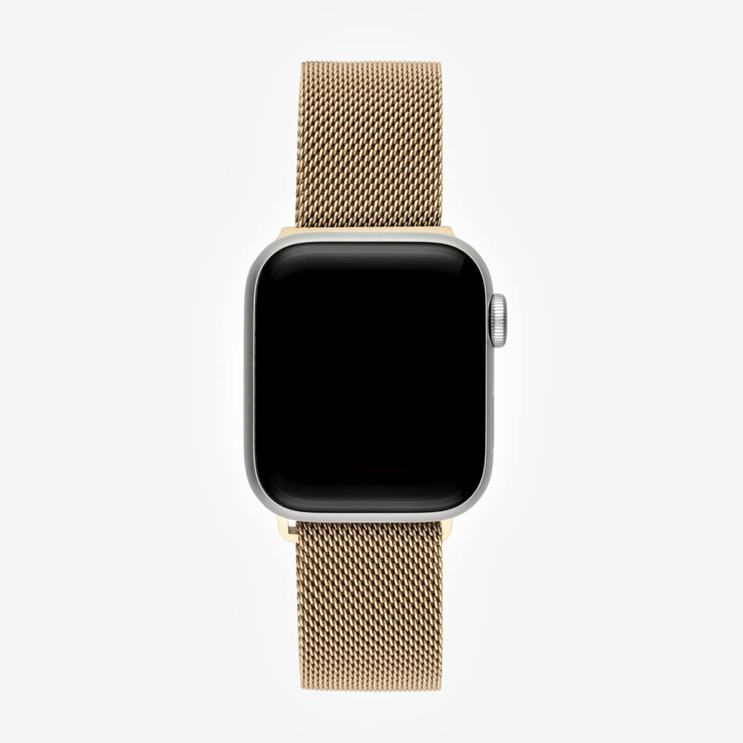 Bracelet Apple Watch à boucle milanaise - Or vintage