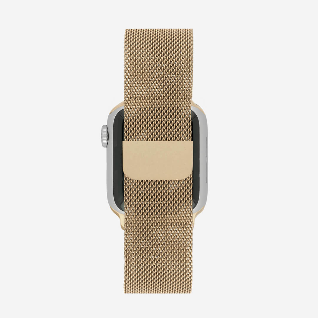 Bracelet Apple Watch à boucle milanaise - Or vintage