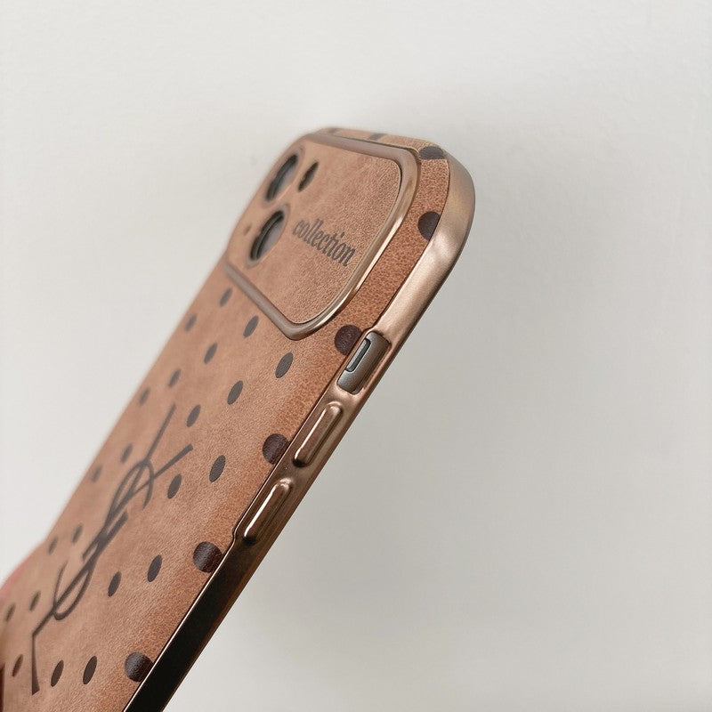 Kožené pouzdro na iPhone Saint Brown