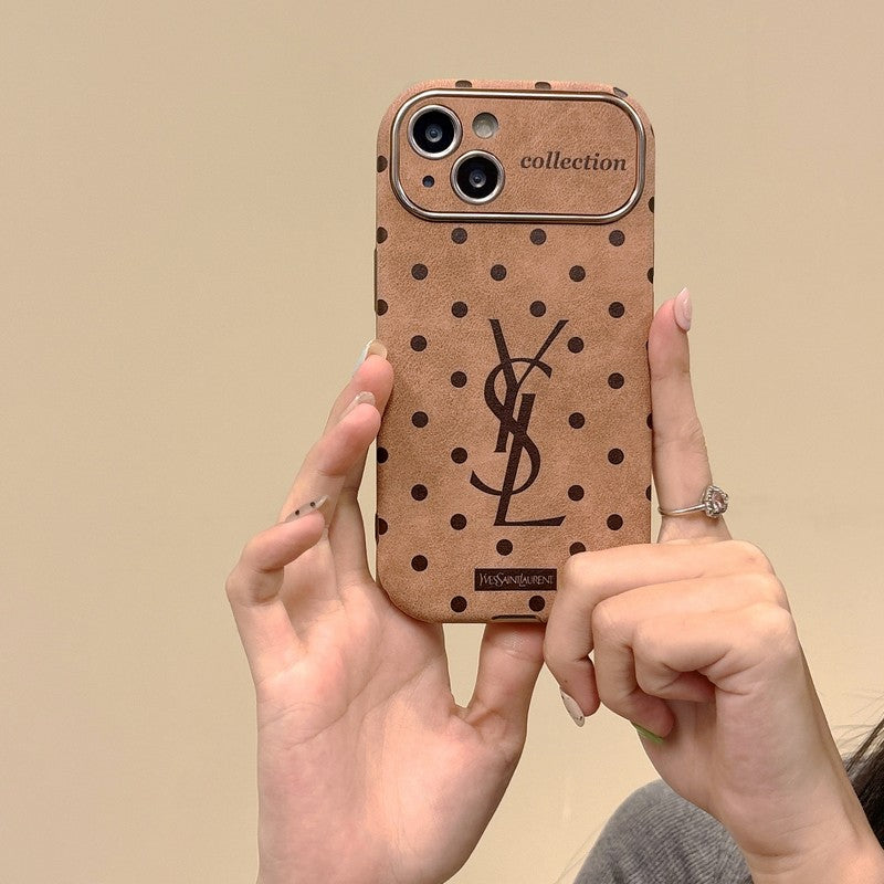 Kožené pouzdro na iPhone Saint Brown