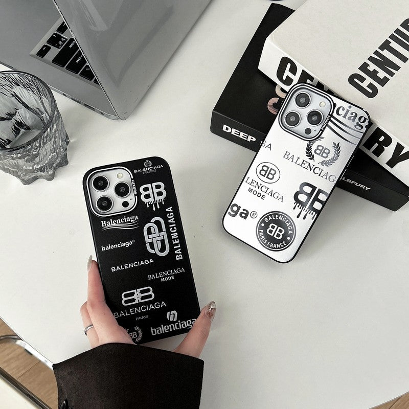 Cás iPhone Dubh & Airgid BB