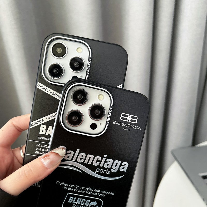 BB 黑色 iPhone 手機殼