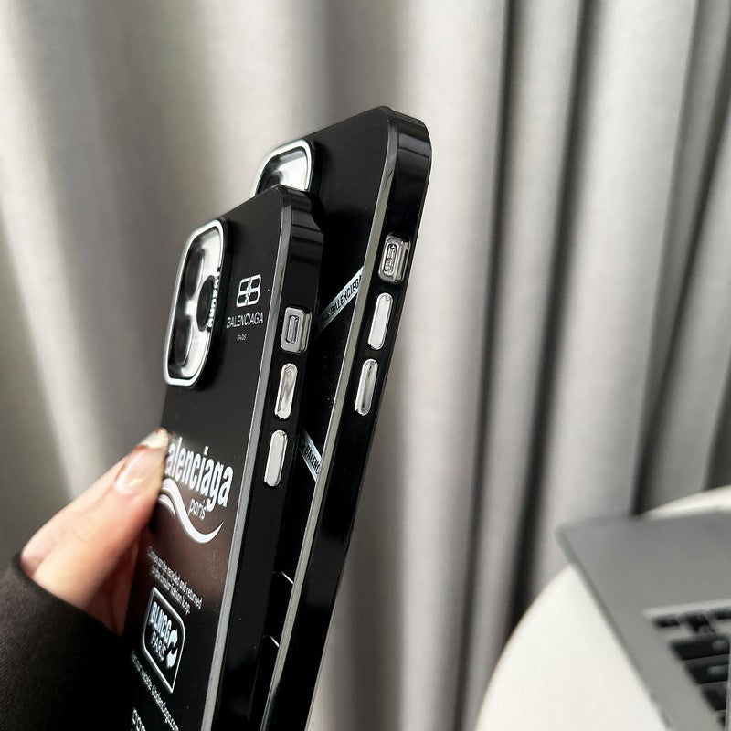 BB 黑色 iPhone 手機殼