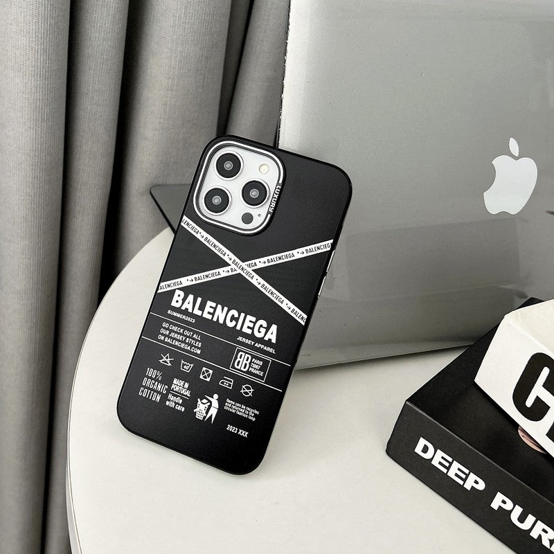 BB 黑色 iPhone 手機殼