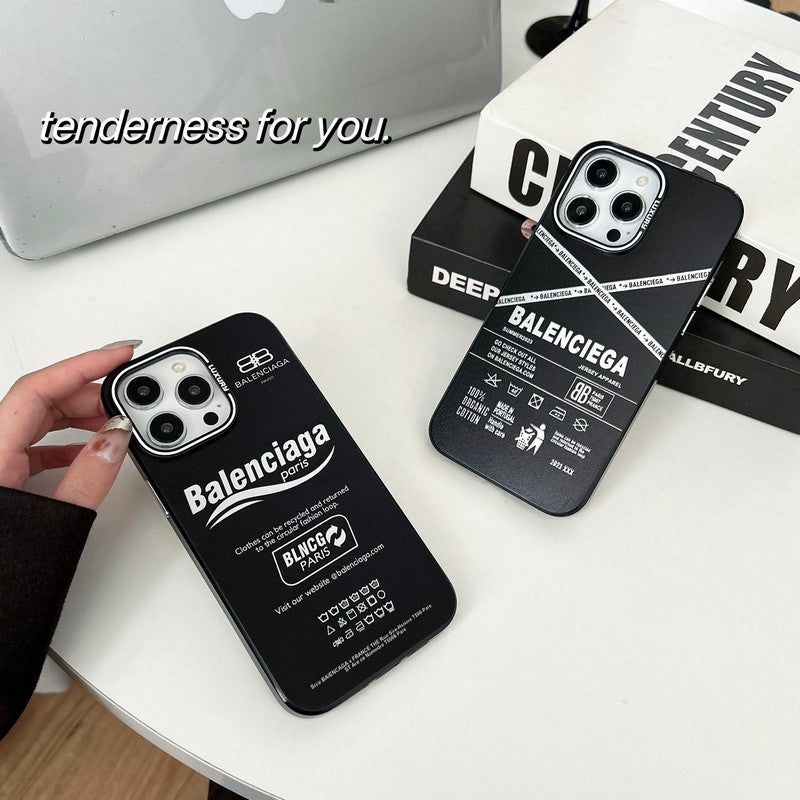 BB 黑色 iPhone 手機殼