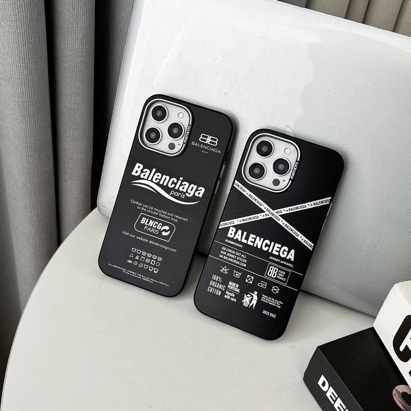 BB 黑色 iPhone 手機殼