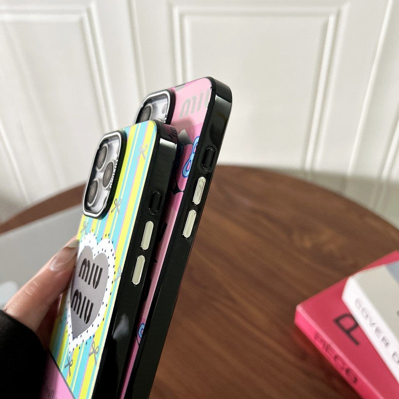 Miu roze en groen iPhone-hoesje