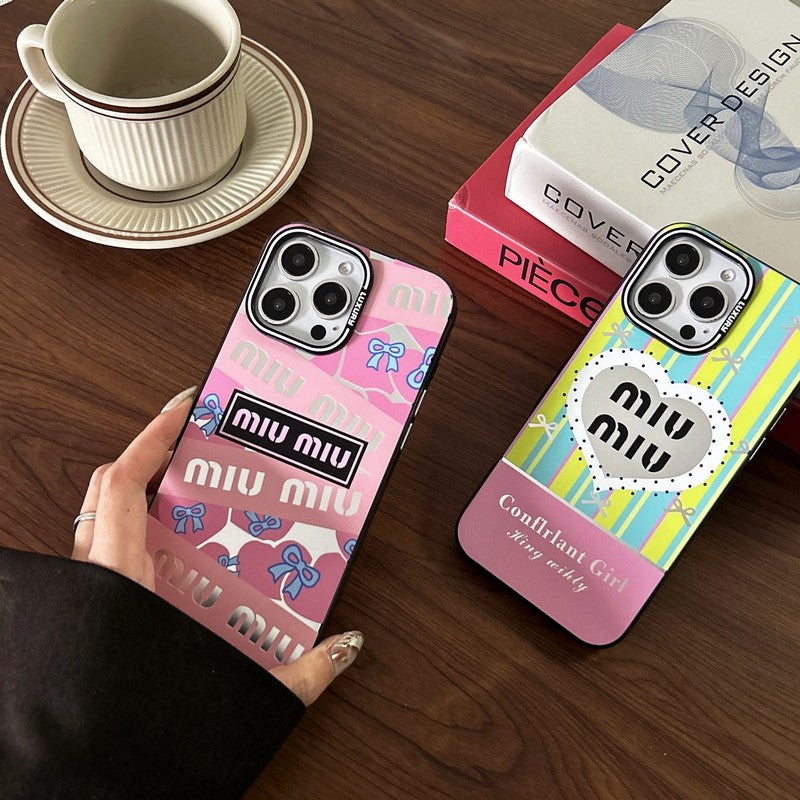 Miu roze en groen iPhone-hoesje
