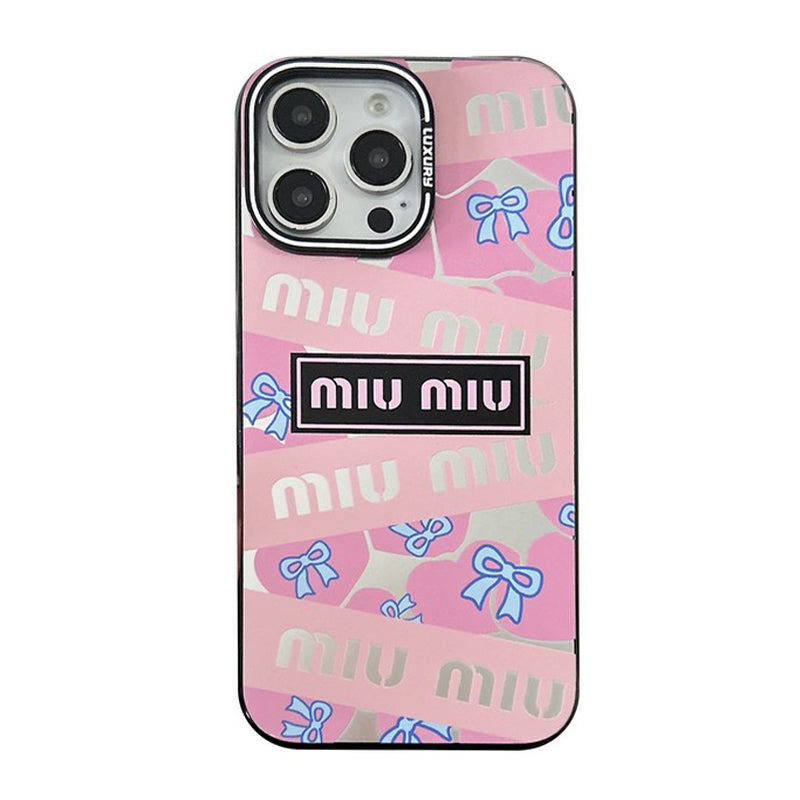 Miu roze en groen iPhone-hoesje