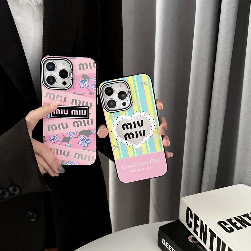Miu roze en groen iPhone-hoesje