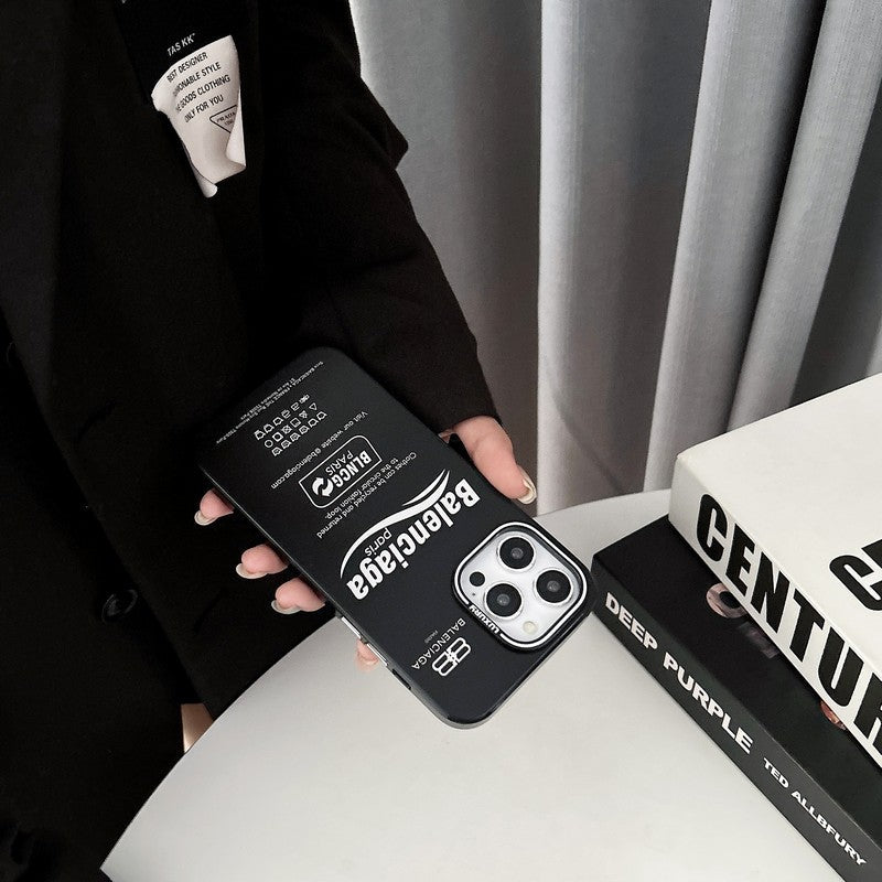 BB 黑色 iPhone 手機殼