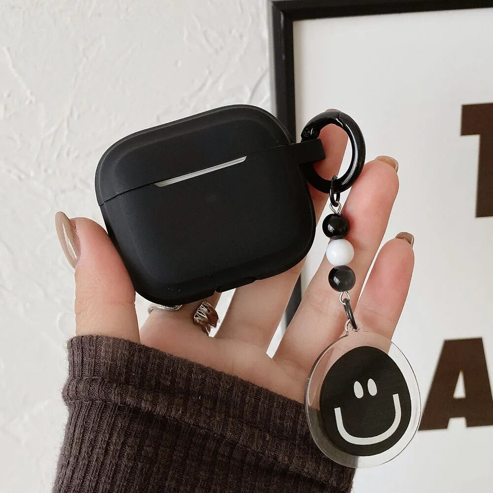 Keychain Cover For Apple AirPods 2 Pro 3 3rd generation Earphone Case