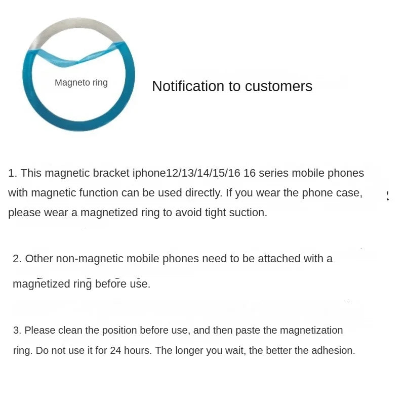 Magnetic Folding Mobile Phone Grip Holder Socket Pocket