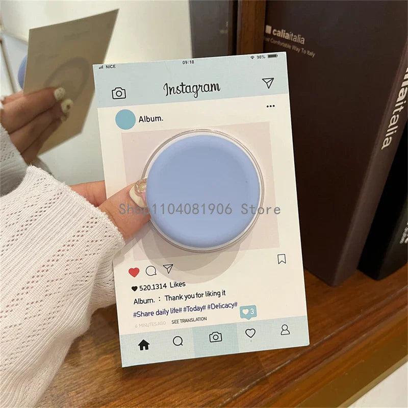 Cute Silicone Round For Magsafe Magnetic Phone Griptok