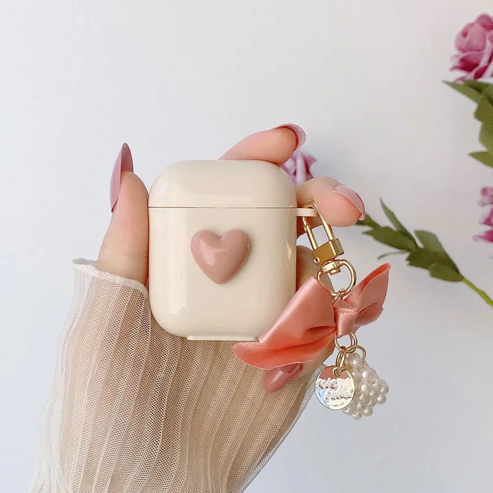 Keychain Cover For Apple AirPods 2 Pro 3 3rd generation Earphone Case