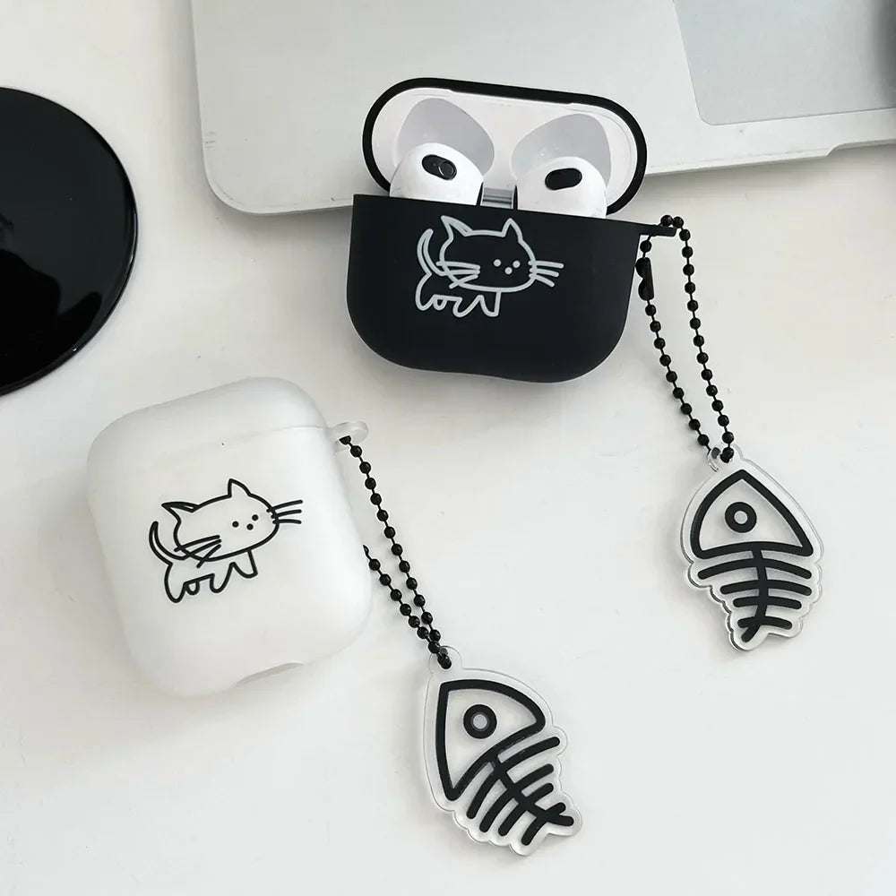 Katzenhülle für AirPods 1/2/3 Hülle, AirPods Pro 2 Hülle