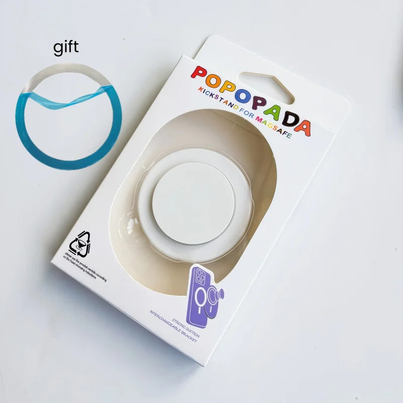 Magnetic Folding Mobile Phone Grip Holder Socket Pocket