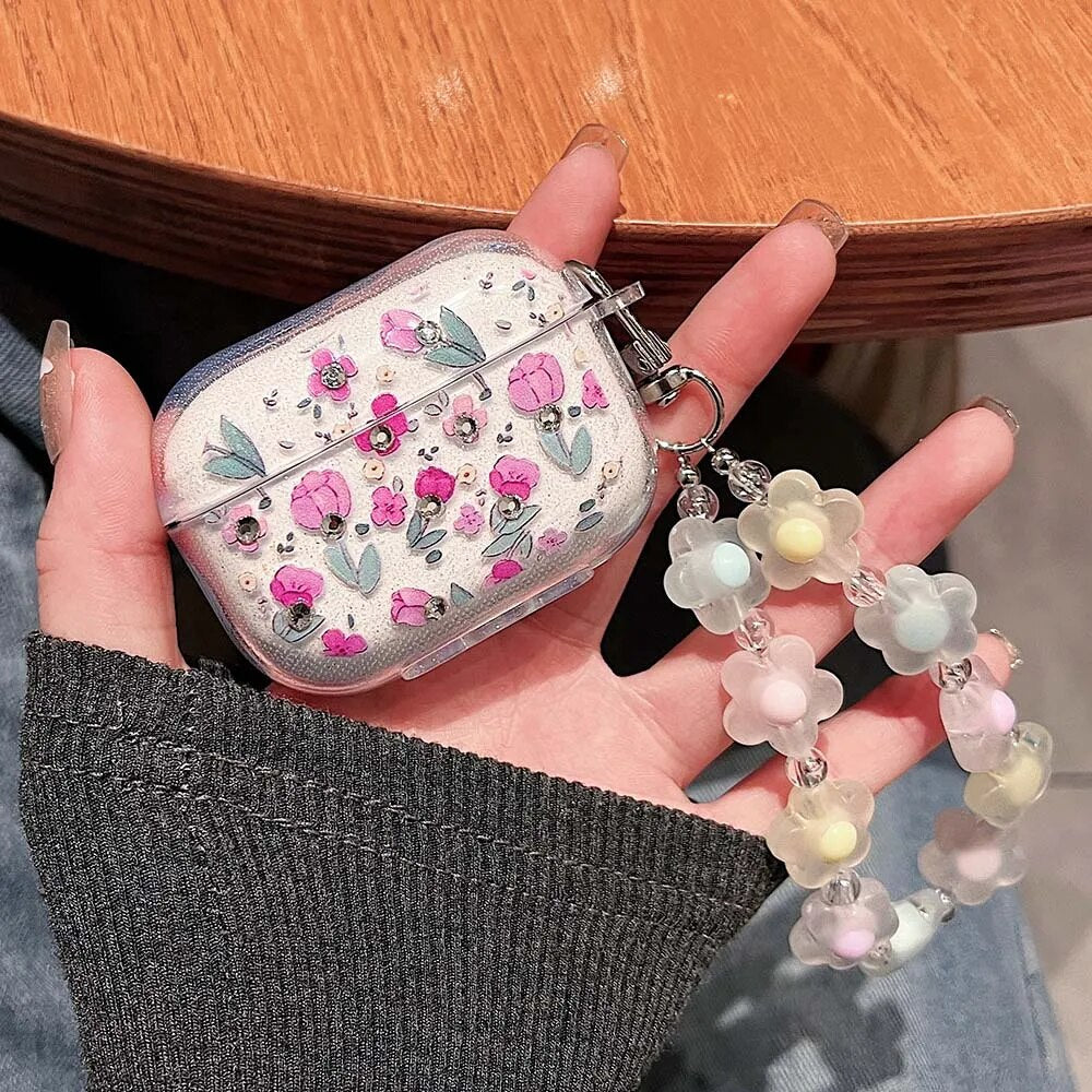 Keychain Cover For Apple AirPods 2 Pro 3 3rd generation Earphone Case