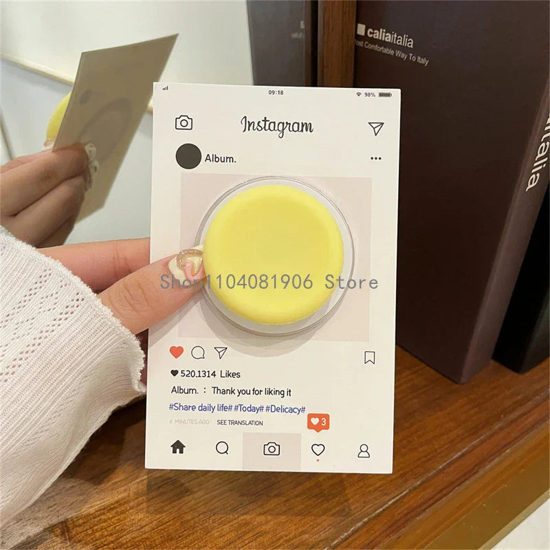 Cute Silicone Round For Magsafe Magnetic Phone Griptok