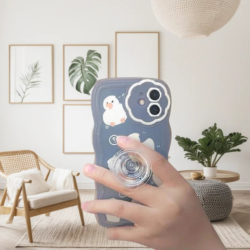 Magnetic Folding Mobile Phone Grip Holder Socket Pocket