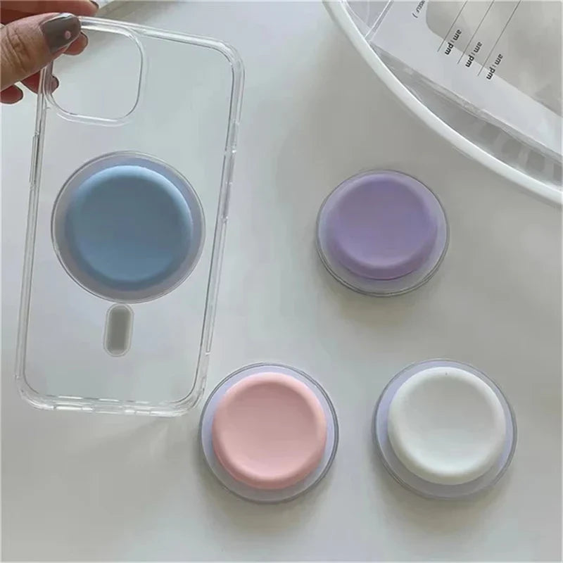 Cute Silicone Round For Magsafe Magnetic Phone Griptok