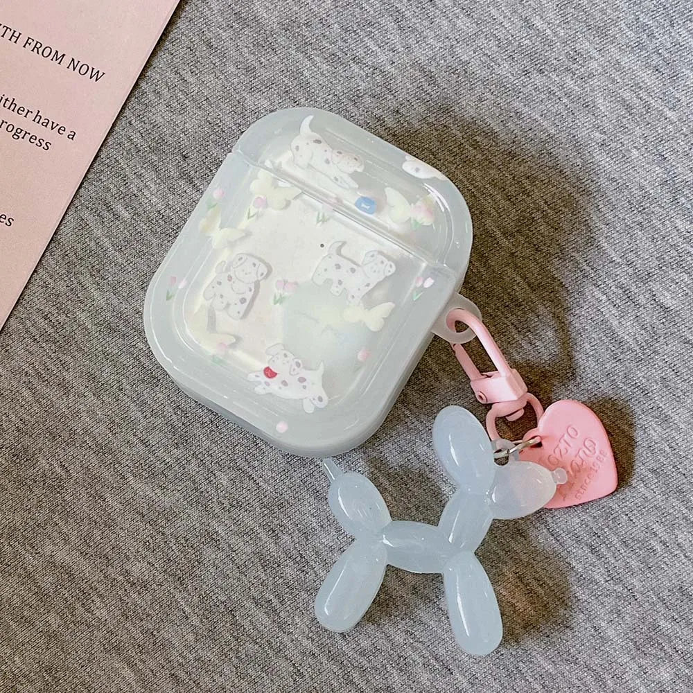 Cute clear airpods 1 2 3 pro 2 bluetooth earphone case