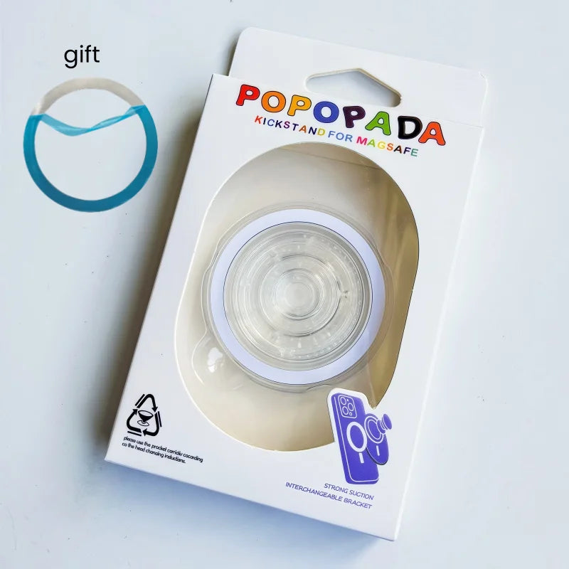 Magnetic Folding Mobile Phone Grip Holder Socket Pocket