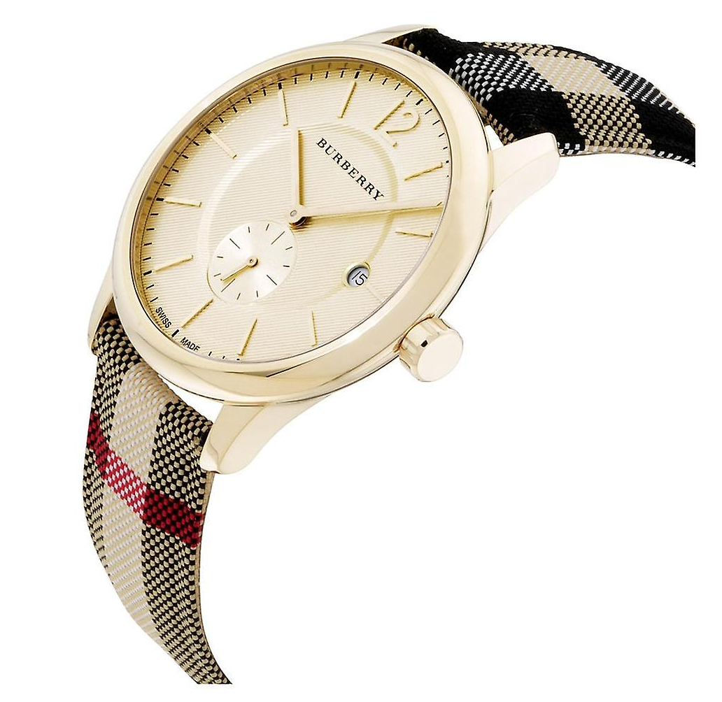 Burberry Herrenuhr mit klassischem Horseferry-Karomuster, 40 mm