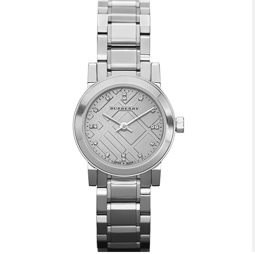 バーバリー レディース ザ シティ ダイヤモンド スチール 26mm ウォッチ