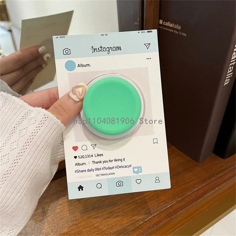 Cute Silicone Round For Magsafe Magnetic Phone Griptok