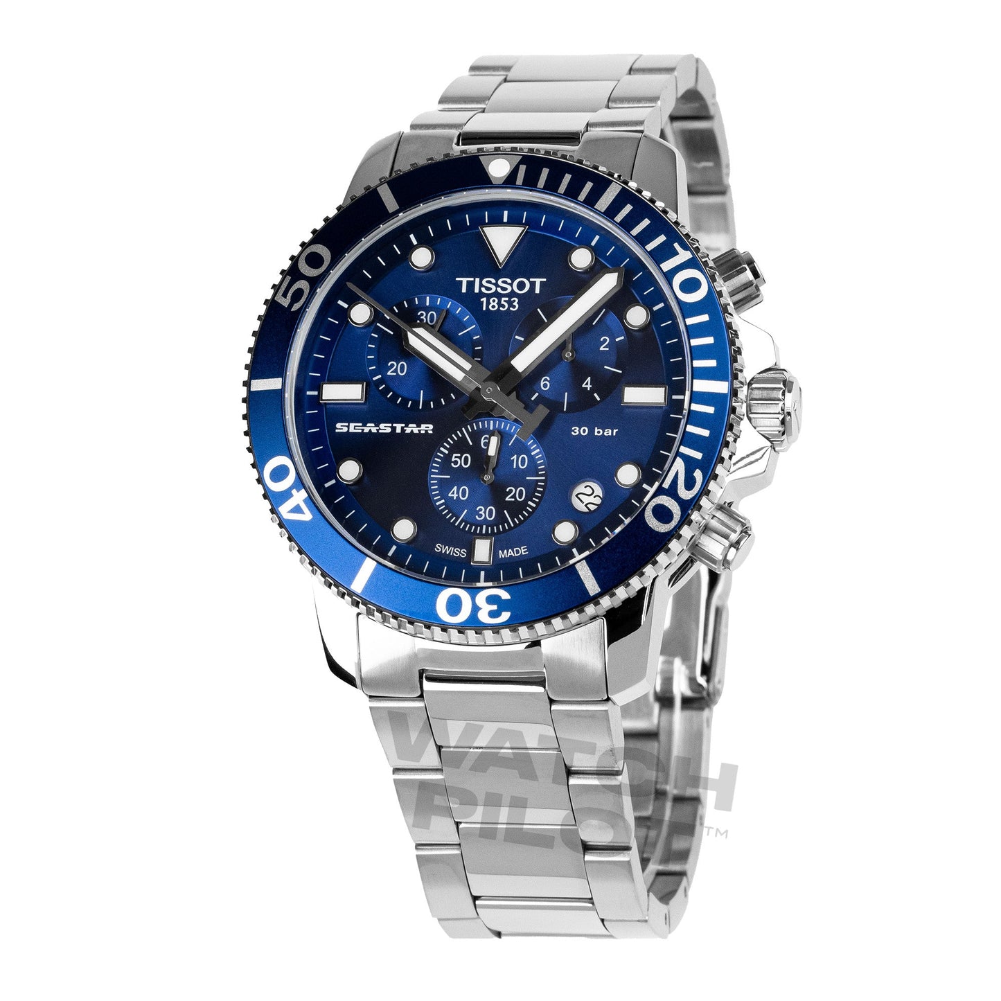 Tissot Seastar 1000 Chronograph herre blå ur