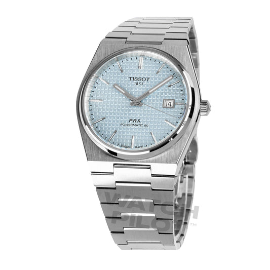 티쏘 PRX 40mm 파워매틱 아이스 블루 시계