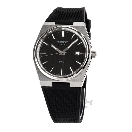 티쏘 PRX 40mm 남성용 블랙 시계