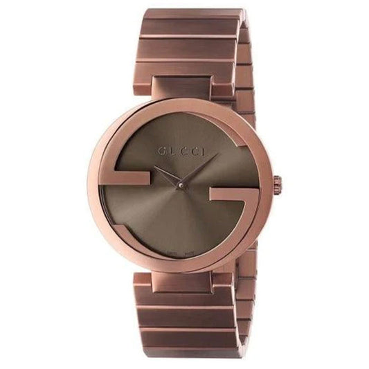 구찌 시계 Interlocking G 여성용 37mm 브라운