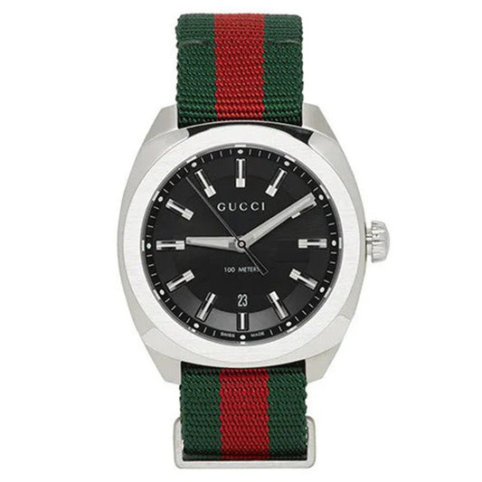 구찌 남성용 시계 GG2570 블랙 캔버스