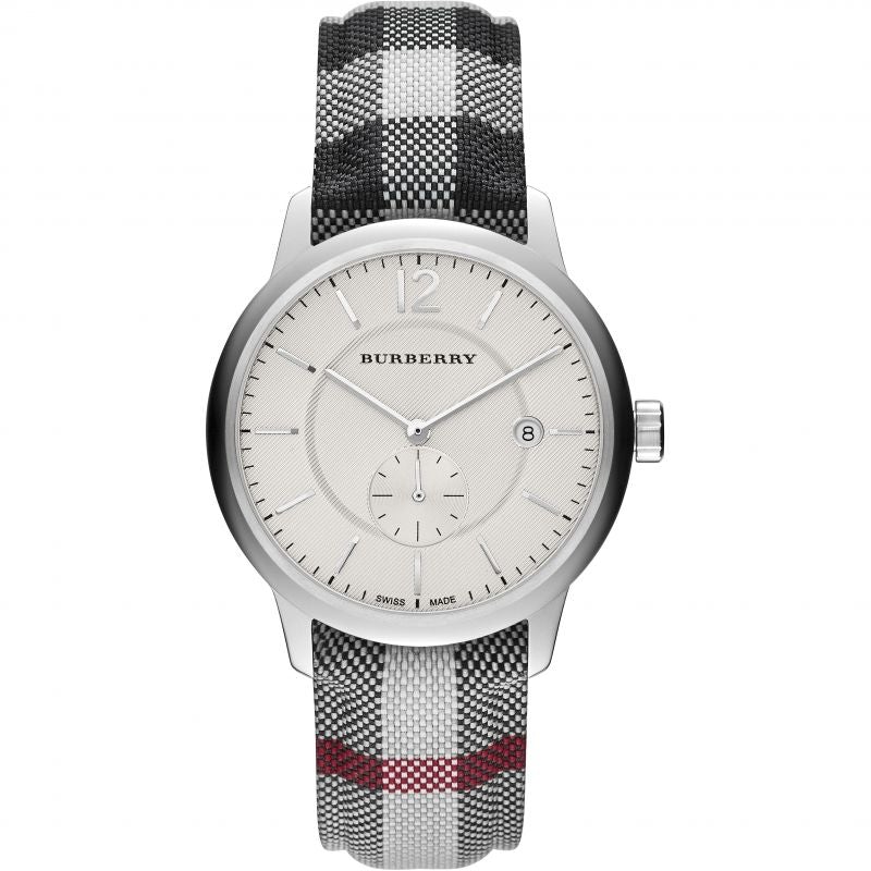 Burberry Herre The Classic Horseferry 40 mm sølvur