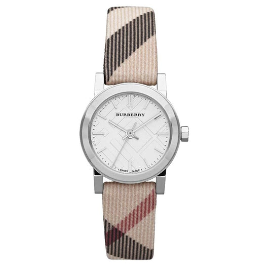 バーバリー レディース シルバー ノバ チェック 26mm 腕時計