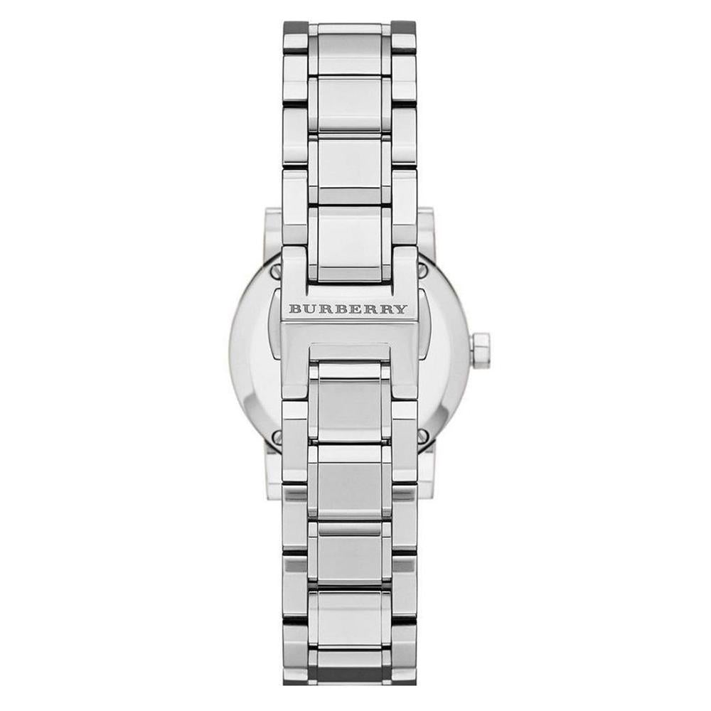 Damski zegarek Burberry The City w kolorze srebrnym 26 mm