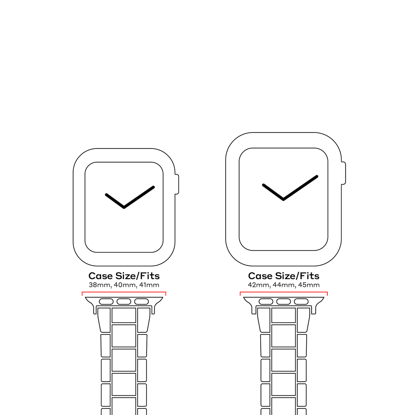 Apple Watch-bånd i klar farve