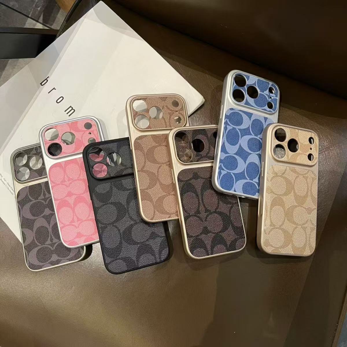 Premium skinnmønster telefonveske