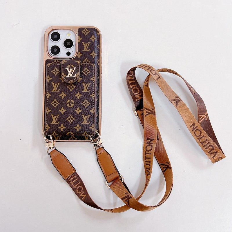 Custodia per iPhone a tracolla Lou Gold Cover