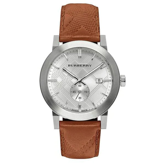 バーバリー メンズ ザ シティ シルバー ブラウン 40mm 腕時計