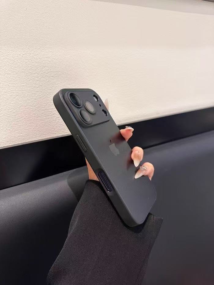 Minimalist Matte Black Soft Phone Case