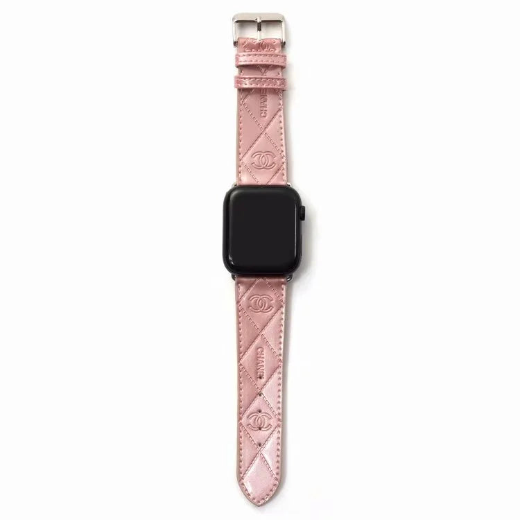 BŁYSZCZĄCY SKÓRZONY PASEK DO ZEGARKA APPLE