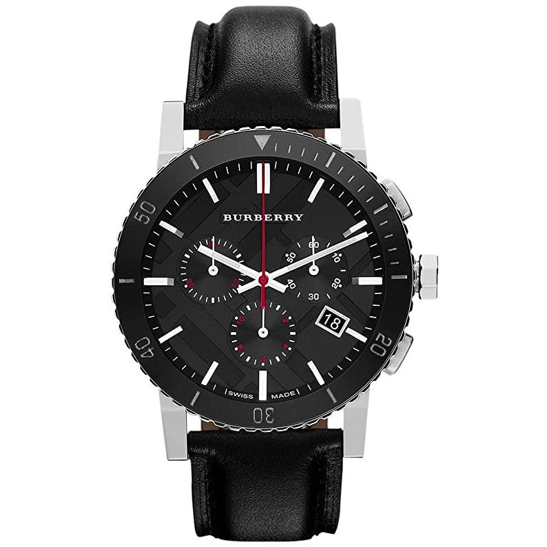 Burberry sort kronograf 42 mm ur til mænd