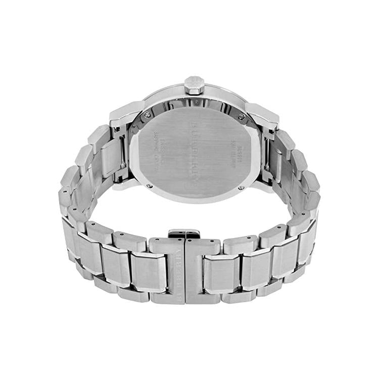 Montre chronographe argentée Burberry pour homme de 42 mm