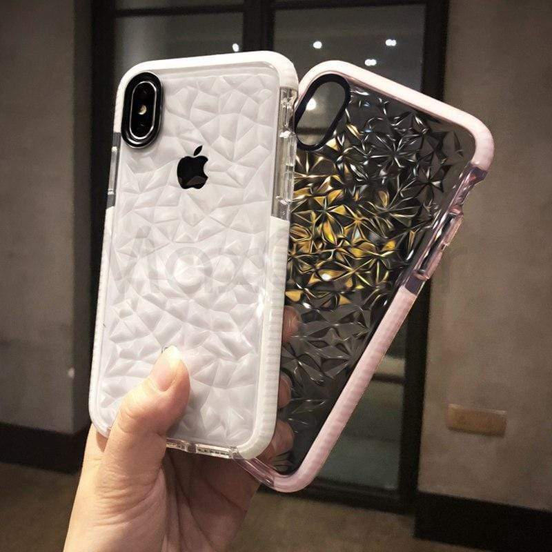 حافظة آيفون بتصميم الماس