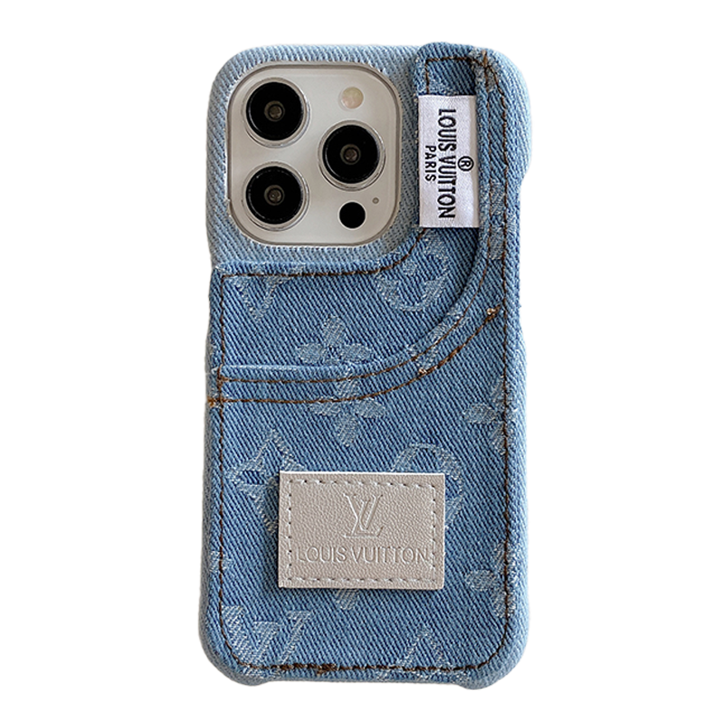Opvallend denim fashion iPhone-hoesje