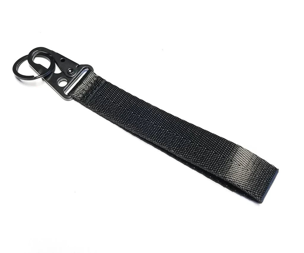 BRAND NUA Rásaíocht Dubh Keychain Eochair miotail Ring Hook Strap Lanyard Uilíoch