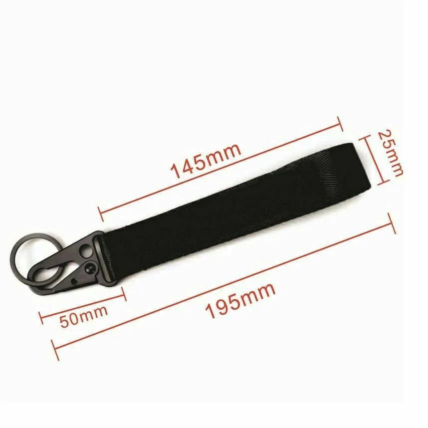 BRAND NUA Rásaíocht Dubh Keychain Eochair miotail Ring Hook Strap Lanyard Uilíoch